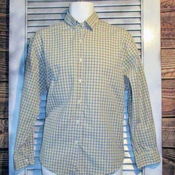 Brooks Brothers Sz 14 Blue and Green Plaid Button Down - Picture 7 of 11